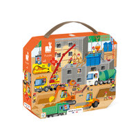 Janod Puzzel &ndash; Op de Bouwplaats 36 stukjes