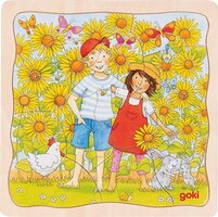Goki Puzzel - Zonnebloemveld  