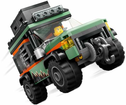 Lego City 4x4 terreinwagen voor in de bergen
