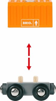 BRIO World - Vrachttrein met drie wagons
