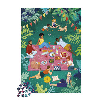 Janod Kidult Puzzel &ndash; Picnic met vriende1000 stukjes