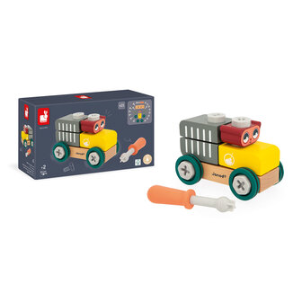 Janod Brico&rsquo;Kids &ndash; Wagen met Beer