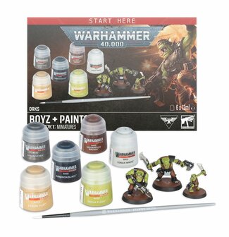 Warhammer 40,000 Orks: Boyz + Paints