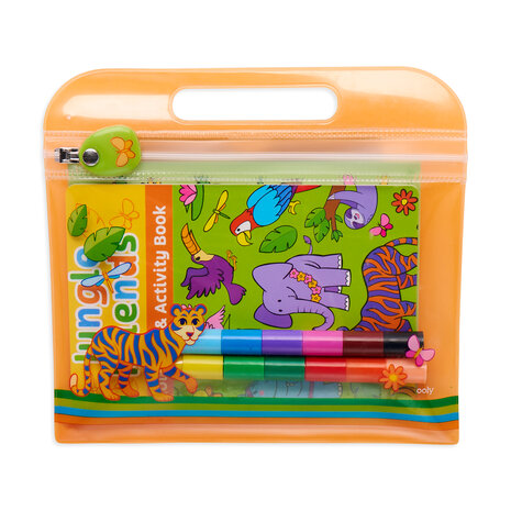 O0ly &ndash; Mini Traveler Coloring & Activity Kit &ndash; Jungle Friends