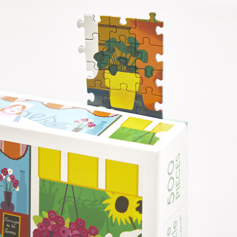 Janod Kidult Puzzel &ndash; De markt 500 stukjes